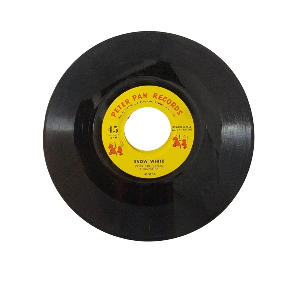 5 Vintage Peter Pan Records 45 RPM Vinyl Record Snow White,Jack & Jill,Frosty - Picture 4 of 6